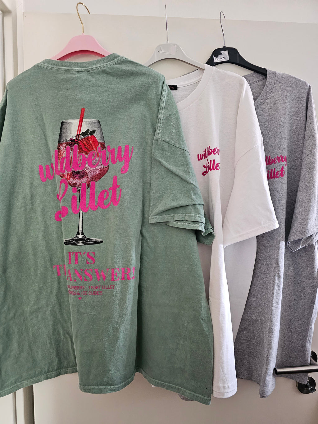 Oversize T-Shirt Wildberry versch. Farben