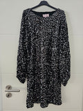 Pailletten-Samtkleid Pina Schwarz/Silber