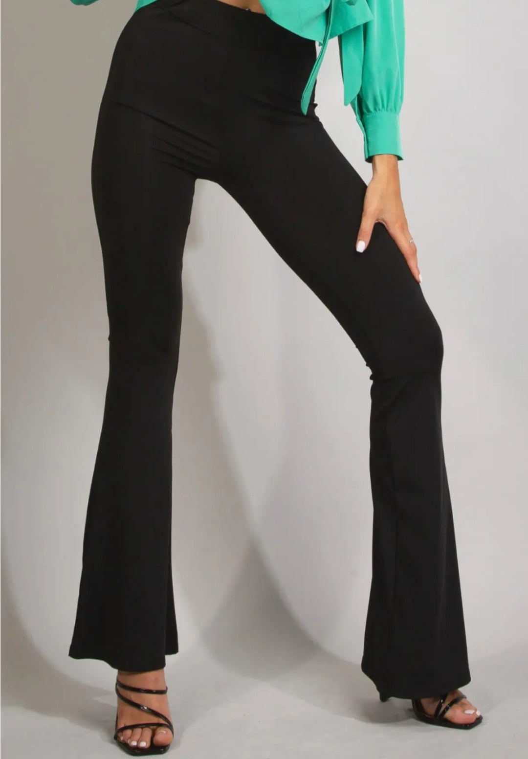 Leggings mit Schlag versch. Farben