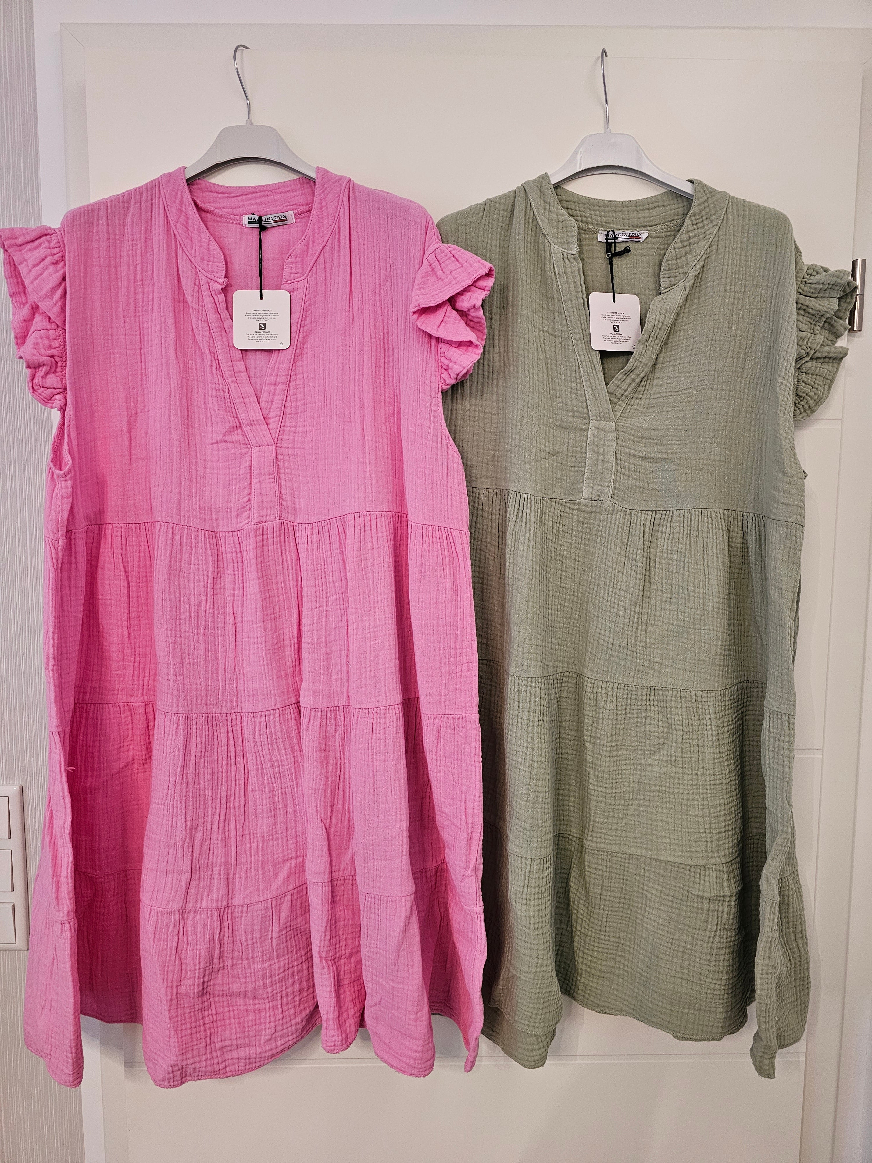 Musselinkleid Short Kurzarm