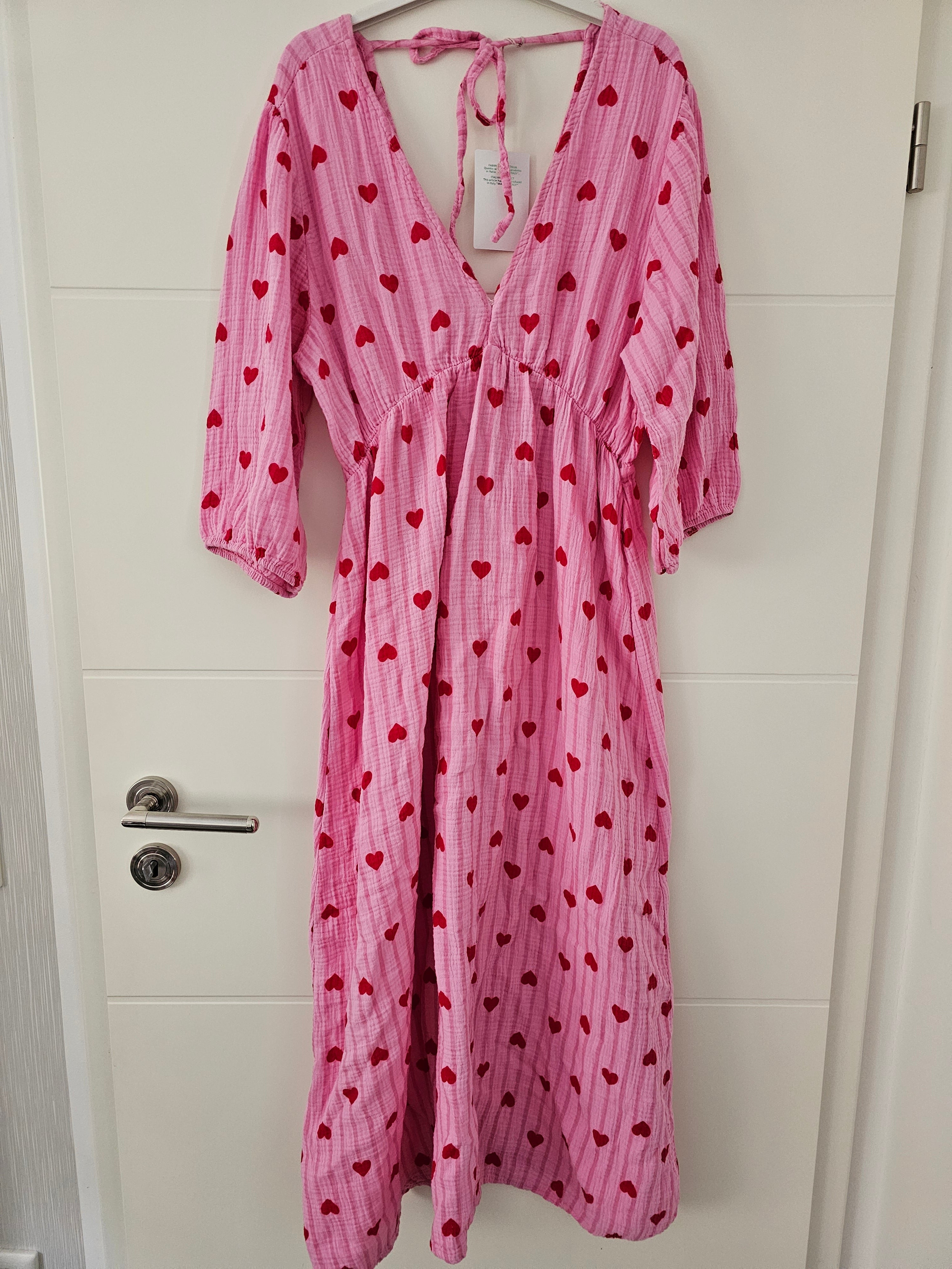 Musselinkleid Herzi Rosa